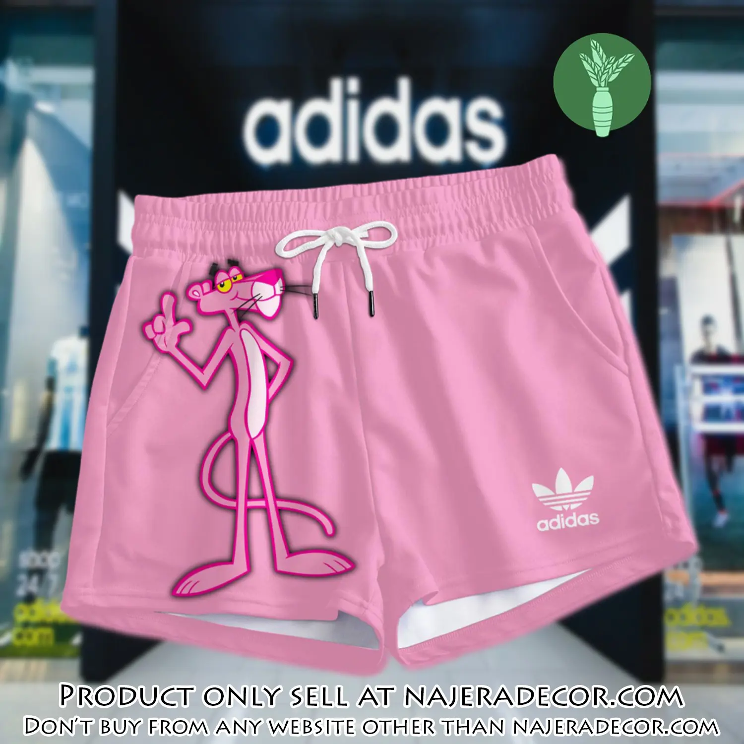 Premium pink panther in adidas women shorts lady beach shorts wms1070 njr3820690